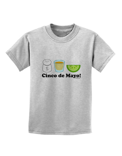 Cinco de Mayo Design - Salt Tequila Lime Childrens T-Shirt by TooLoud-Childrens T-Shirt-TooLoud-AshGray-X-Small-Davson Sales