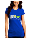 Cinco de Mayo Design - Salt Tequila Lime Juniors Crew Dark T-Shirt by TooLoud-T-Shirts Juniors Tops-TooLoud-Royal-Blue-Juniors Fitted Small-Davson Sales