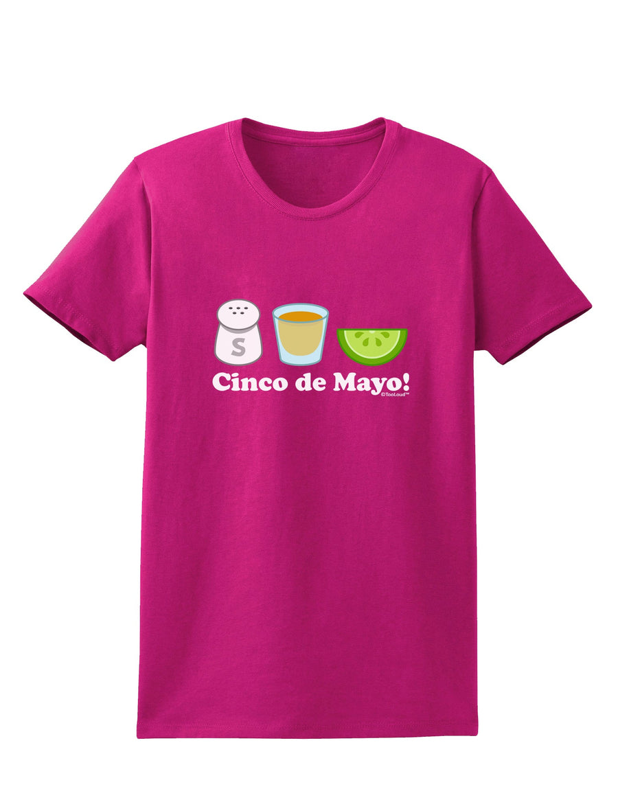 Cinco de Mayo Design - Salt Tequila Lime Womens Dark T-Shirt by TooLoud-Womens T-Shirt-TooLoud-Black-X-Small-Davson Sales