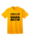 Cinco de Meow Adult T-Shirt by TooLoud - A Captivating Addition to Your Feline-Inspired Wardrobe-Mens T-shirts-TooLoud-Gold-Small-Davson Sales