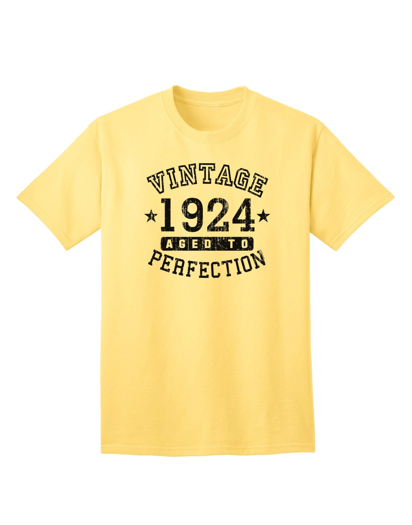 Classic 1924 Birth Year - Premium Vintage Adult T-Shirt Collection-Mens T-shirts-TooLoud-Yellow-Small-Davson Sales