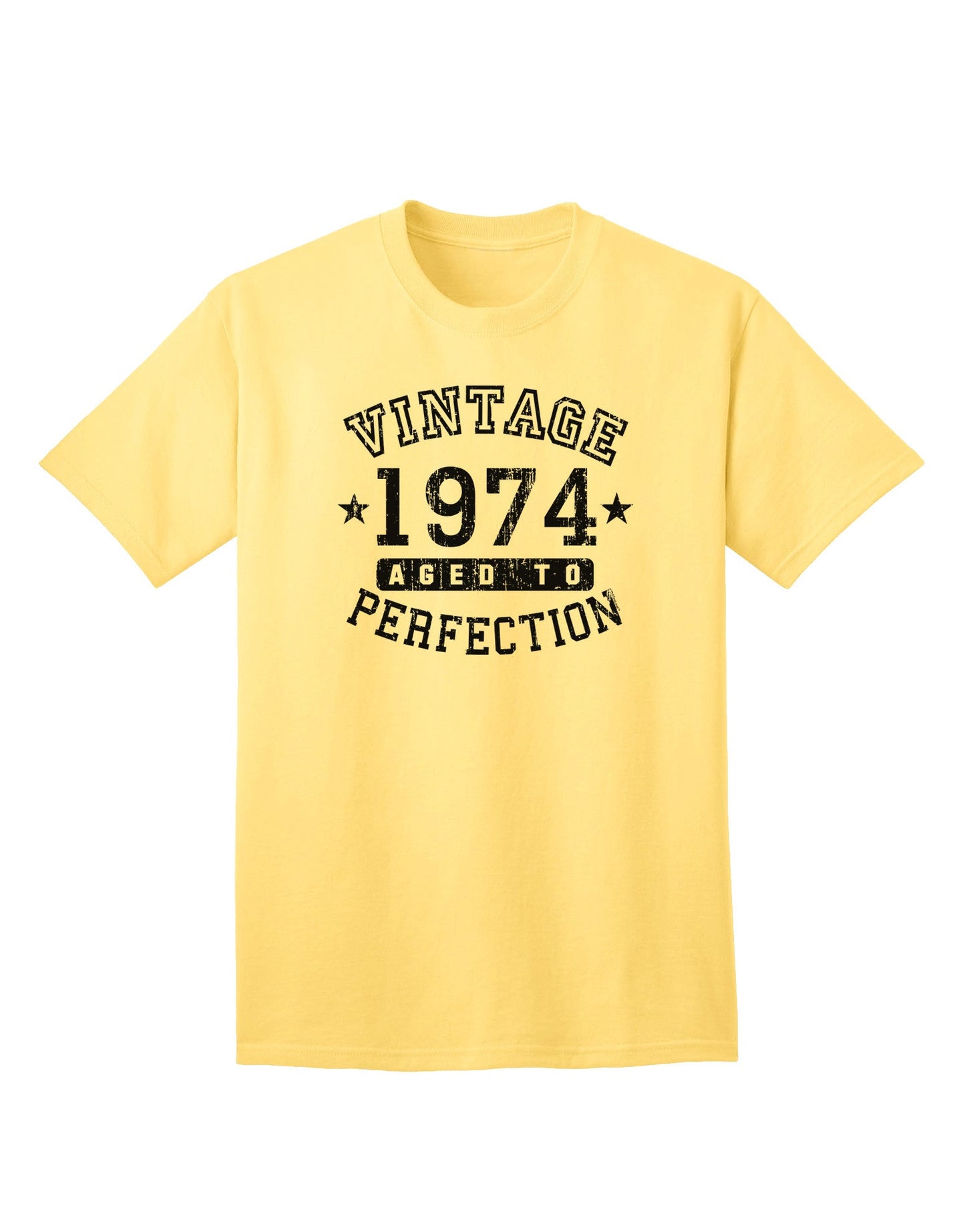 Classic 1974 Birth Year - Premium Vintage Adult T-Shirt Collection-Mens T-shirts-TooLoud-Yellow-Small-Davson Sales