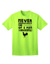 Classic A Man With Chickens - Premium Adult T-Shirt Collection-Mens T-shirts-TooLoud-Neon-Green-Small-Davson Sales