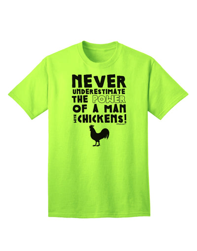 Classic A Man With Chickens - Premium Adult T-Shirt Collection-Mens T-shirts-TooLoud-Neon-Green-Small-Davson Sales