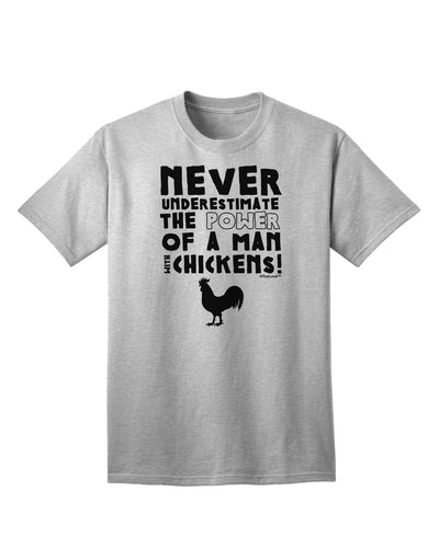 Classic A Man With Chickens - Premium Adult T-Shirt Collection-Mens T-shirts-TooLoud-AshGray-Small-Davson Sales