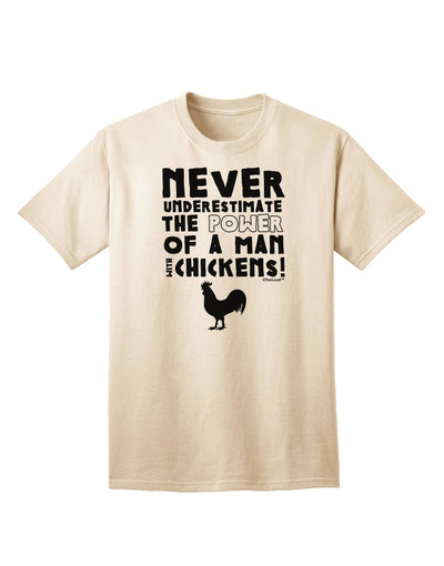 Classic A Man With Chickens - Premium Adult T-Shirt Collection-Mens T-shirts-TooLoud-Natural-Small-Davson Sales