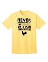 Classic A Man With Chickens - Premium Adult T-Shirt Collection-Mens T-shirts-TooLoud-Yellow-Small-Davson Sales