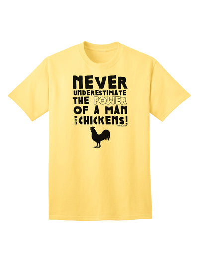 Classic A Man With Chickens - Premium Adult T-Shirt Collection-Mens T-shirts-TooLoud-Yellow-Small-Davson Sales