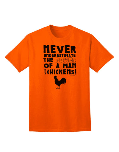 Classic A Man With Chickens - Premium Adult T-Shirt Collection-Mens T-shirts-TooLoud-Orange-Small-Davson Sales