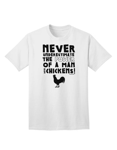 Classic A Man With Chickens - Premium Adult T-Shirt Collection-Mens T-shirts-TooLoud-White-Small-Davson Sales