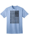 Classic American Flag Adult T-Shirt in Timeless Black and White-Mens T-shirts-TooLoud-Light-Blue-Small-Davson Sales