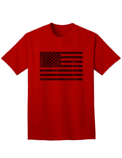 Classic Distressed Black and White American Flag Adult T-Shirt-Mens T-shirts-TooLoud-Red-Small-Davson Sales