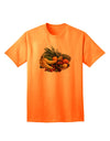 Classic Fruit Basket Still Life - Premium Adult T-Shirt Collection-Mens T-shirts-TooLoud-Neon-Orange-Small-Davson Sales