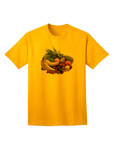 Classic Fruit Basket Still Life - Premium Adult T-Shirt Collection-Mens T-shirts-TooLoud-Gold-Small-Davson Sales