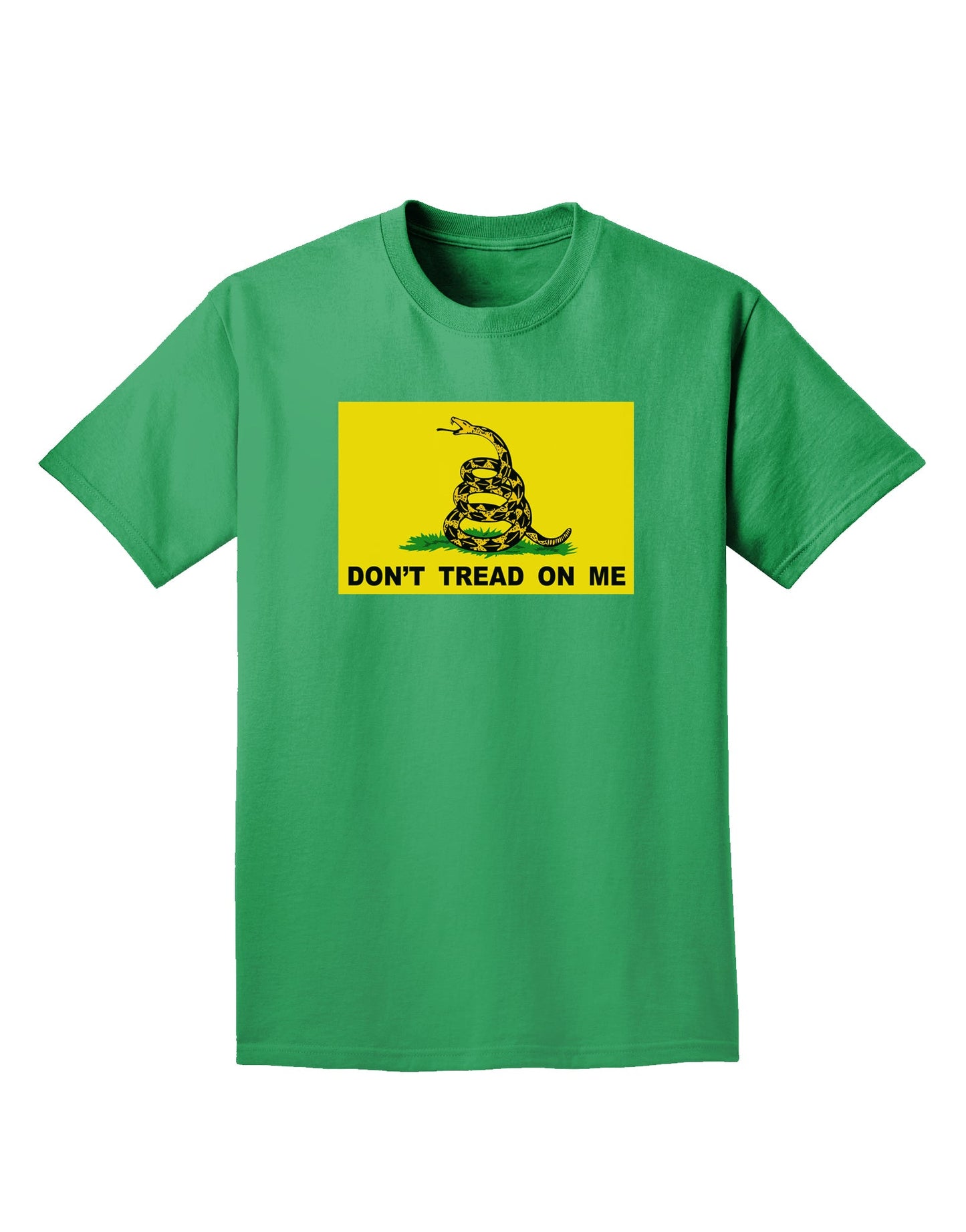 Classic Gadsden Flag Don't Tread On Me Adult Dark T-Shirt-Mens T-Shirt-TooLoud-Kelly-Green-Small-Davson Sales