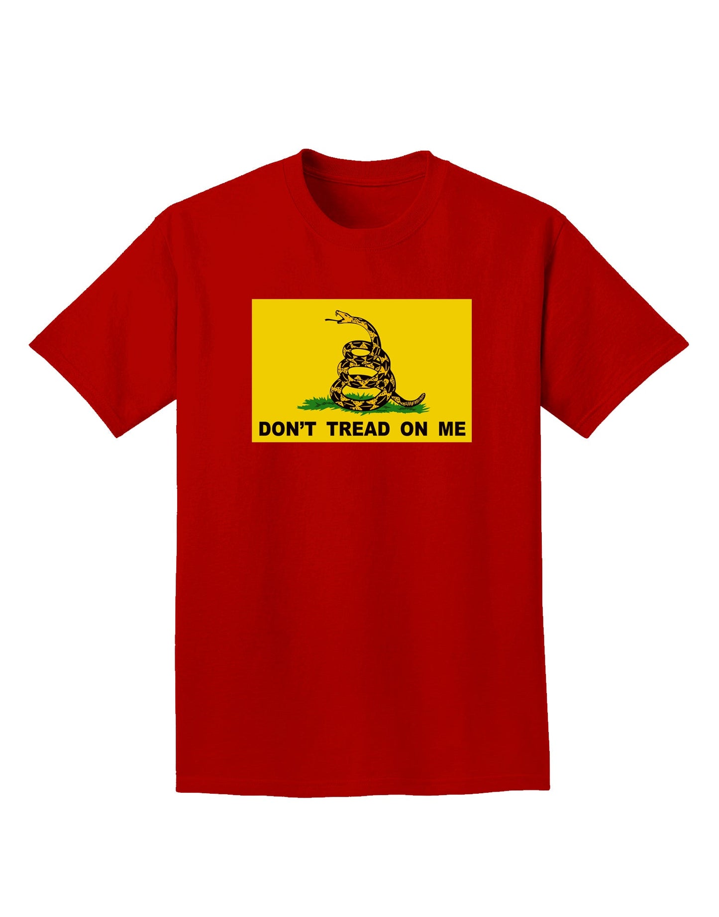 Classic Gadsden Flag Don't Tread On Me Adult Dark T-Shirt-Mens T-Shirt-TooLoud-Red-Small-Davson Sales