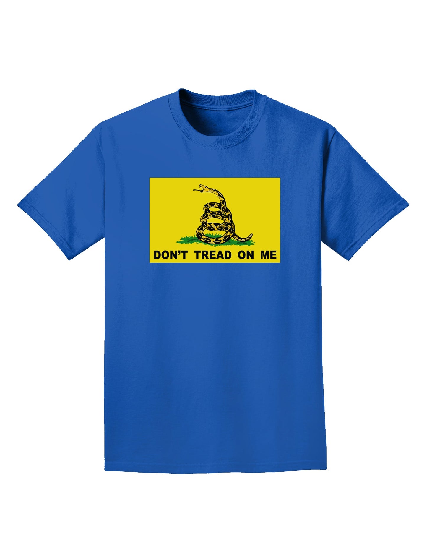 Classic Gadsden Flag Don't Tread On Me Adult Dark T-Shirt-Mens T-Shirt-TooLoud-Royal-Blue-Small-Davson Sales