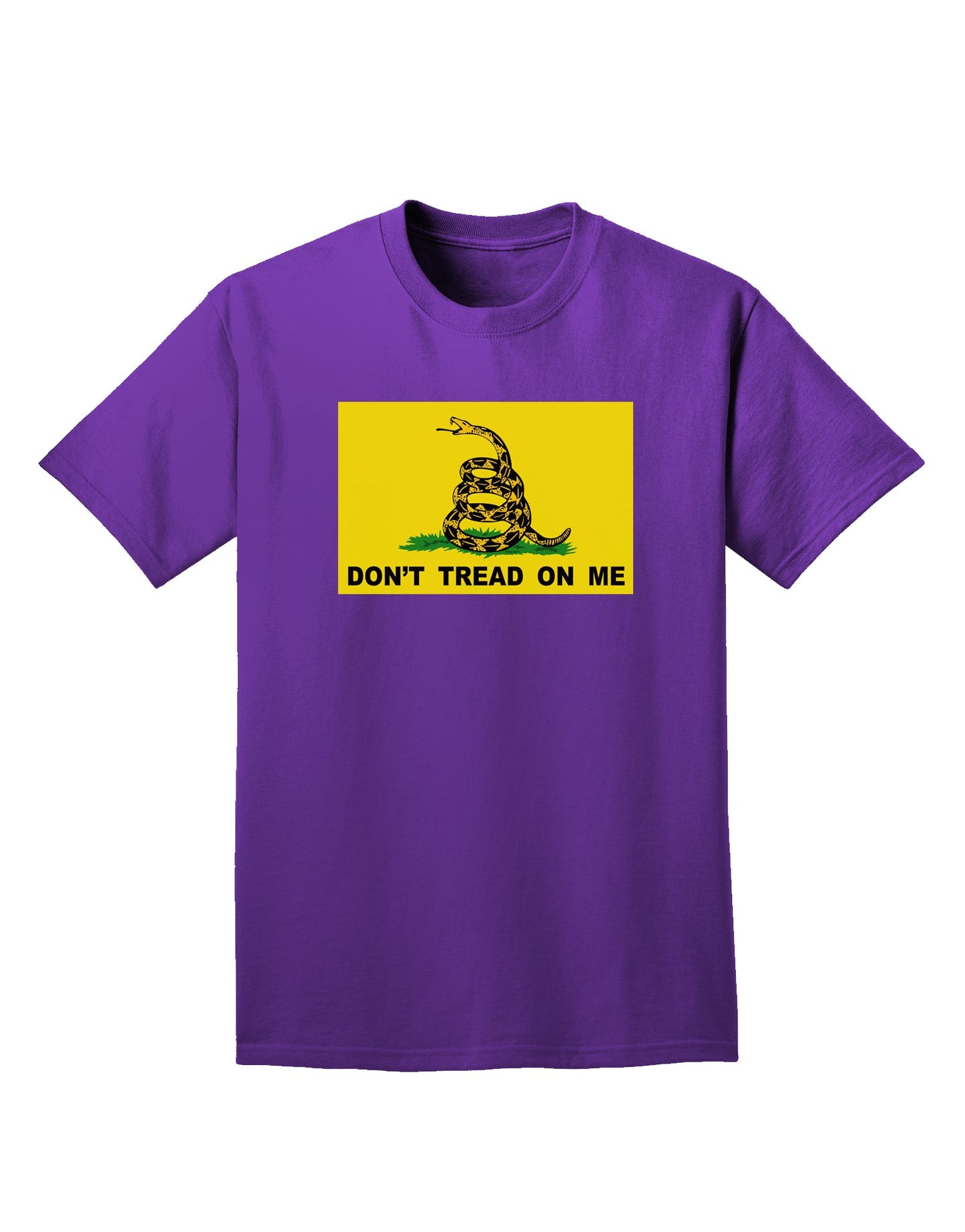 Classic Gadsden Flag Don't Tread On Me Adult Dark T-Shirt-Mens T-Shirt-TooLoud-Purple-Small-Davson Sales