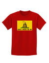 Classic Gadsden Flag Don't Tread On Me Childrens Dark T-Shirt-Childrens T-Shirt-TooLoud-Red-X-Small-Davson Sales