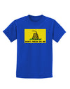 Classic Gadsden Flag Don't Tread On Me Childrens Dark T-Shirt-Childrens T-Shirt-TooLoud-Royal-Blue-X-Small-Davson Sales