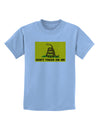 Classic Gadsden Flag Don't Tread On Me Childrens T-Shirt-Childrens T-Shirt-TooLoud-Light-Blue-X-Small-Davson Sales