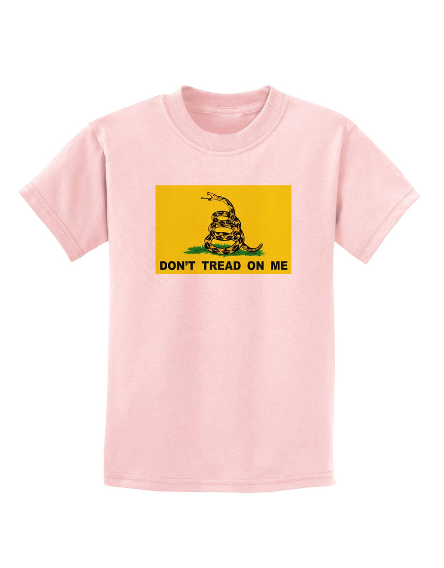 Classic Gadsden Flag Don't Tread On Me Childrens T-Shirt-Childrens T-Shirt-TooLoud-White-X-Small-Davson Sales