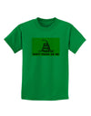 Classic Gadsden Flag Don't Tread On Me Childrens T-Shirt-Childrens T-Shirt-TooLoud-Kelly-Green-X-Small-Davson Sales