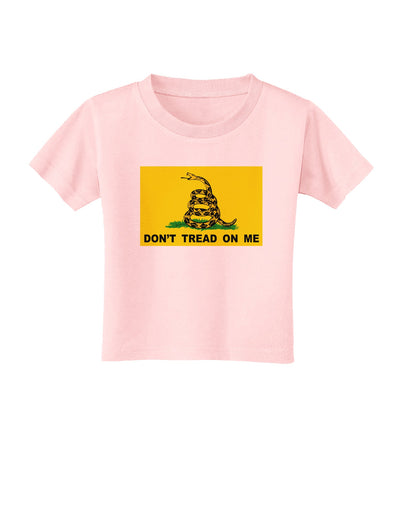 Classic Gadsden Flag Don't Tread On Me Toddler T-Shirt-Toddler T-Shirt-TooLoud-Light-Pink-2T-Davson Sales