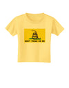 Classic Gadsden Flag Don't Tread On Me Toddler T-Shirt-Toddler T-Shirt-TooLoud-Daffodil-Yellow-2T-Davson Sales