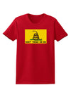 Classic Gadsden Flag Don't Tread On Me Womens Dark T-Shirt-Womens T-Shirt-TooLoud-Red-X-Small-Davson Sales