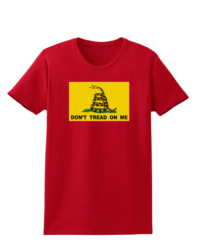 Classic Gadsden Flag Don't Tread On Me Womens Dark T-Shirt-Womens T-Shirt-TooLoud-Red-X-Small-Davson Sales