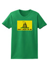 Classic Gadsden Flag Don't Tread On Me Womens Dark T-Shirt-Womens T-Shirt-TooLoud-Kelly-Green-X-Small-Davson Sales