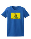 Classic Gadsden Flag Don't Tread On Me Womens Dark T-Shirt-Womens T-Shirt-TooLoud-Royal-Blue-X-Small-Davson Sales