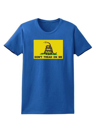 Classic Gadsden Flag Don't Tread On Me Womens Dark T-Shirt-Womens T-Shirt-TooLoud-Royal-Blue-X-Small-Davson Sales