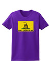 Classic Gadsden Flag Don't Tread On Me Womens Dark T-Shirt-Womens T-Shirt-TooLoud-Purple-X-Small-Davson Sales