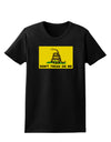 Classic Gadsden Flag Don't Tread On Me Womens Dark T-Shirt-Womens T-Shirt-TooLoud-Black-X-Small-Davson Sales