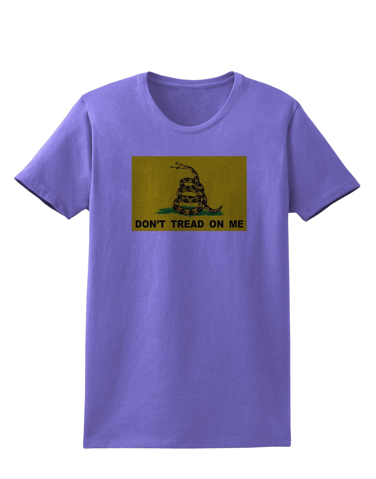 Classic Gadsden Flag Don't Tread On Me Womens T-Shirt-Womens T-Shirt-TooLoud-Violet-X-Small-Davson Sales