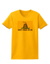 Classic Gadsden Flag Don't Tread On Me Womens T-Shirt-Womens T-Shirt-TooLoud-Gold-X-Small-Davson Sales