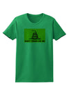 Classic Gadsden Flag Don't Tread On Me Womens T-Shirt-Womens T-Shirt-TooLoud-Kelly-Green-X-Small-Davson Sales