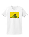 Classic Gadsden Flag Don't Tread On Me Womens T-Shirt-Womens T-Shirt-TooLoud-White-X-Small-Davson Sales