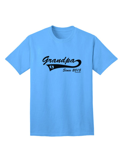 Classic Grandpa Since 2015 Adult T-Shirt by TooLoud-Mens T-shirts-TooLoud-Aquatic-Blue-Small-Davson Sales