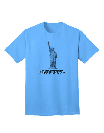 Classic Liberty Vintage Adult T-Shirt: A Timeless Addition to Your Wardrobe-Mens T-shirts-TooLoud-Aquatic-Blue-Small-Davson Sales