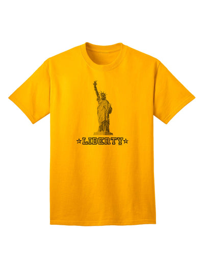 Classic Liberty Vintage Adult T-Shirt: A Timeless Addition to Your Wardrobe-Mens T-shirts-TooLoud-Gold-Small-Davson Sales