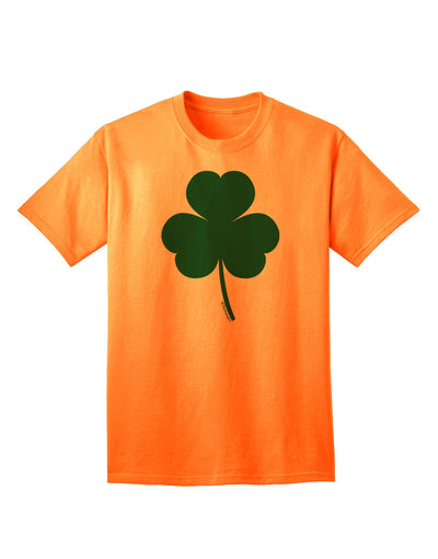 Classic Traditional Irish Shamrock Adult T-Shirt - A Timeless Piece of Heritage-Mens T-shirts-TooLoud-Neon-Orange-Small-Davson Sales
