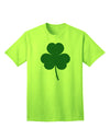 Classic Traditional Irish Shamrock Adult T-Shirt - A Timeless Piece of Heritage-Mens T-shirts-TooLoud-Neon-Green-Small-Davson Sales