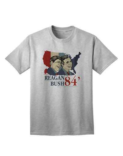 Classic and Patriotic REAGAN BUSH 84 Adult T-Shirt-Mens T-shirts-TooLoud-AshGray-Small-Davson Sales