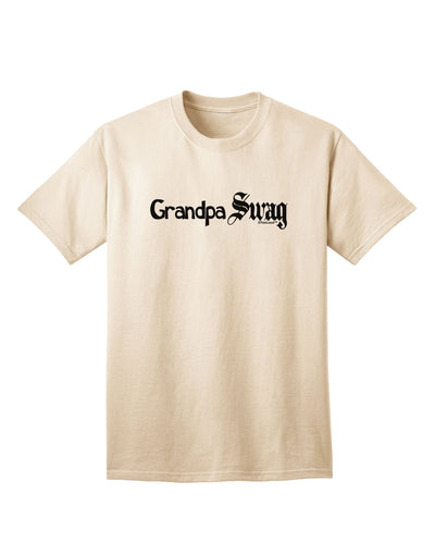 Classic and Stylish Grandpa Swag Text Adult T-Shirt by TooLoud-Mens T-shirts-TooLoud-Natural-Small-Davson Sales