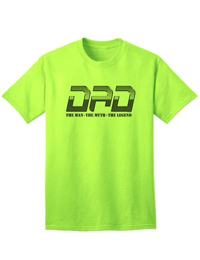 Classic and Timeless: DAD Man Myth Legend Adult T-Shirt-Mens T-shirts-TooLoud-Neon-Green-Small-Davson Sales