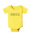 Classy - Periodic table of Elements Baby Romper Bodysuit by TooLoud-Baby Romper-TooLoud-Yellow-06-Months-Davson Sales