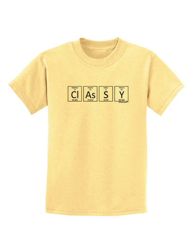 Classy - Periodic table of Elements Childrens T-Shirt by TooLoud-Childrens T-Shirt-TooLoud-Daffodil-Yellow-X-Small-Davson Sales